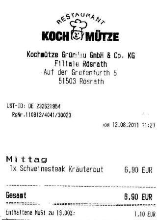 bhot Hffner Kochmtze Restaurant